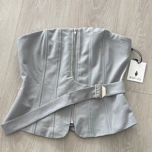 Gray Women's Corset Top